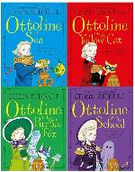 Chris Riddell Collection 4 Books Set (Ottoline and the Purple Fox, Ottoline at Sea, Ottoline Goes to School, Ottoline and the Yellow Cat)