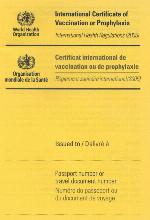 International Certificate of Vaccination with Vinyl Document Holder - World Health Organization Bilingual Version