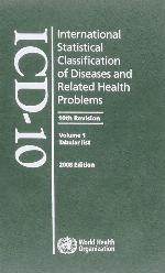 ICD-10 2008: International Statistical Classification of Diseases and Health Related Problems 3 Vol Set