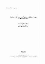 Dealing with Interests, Values and Knowledge in Managing Risk