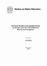 Doctoral studies ad qualifications in Europe and the United States : status and prospects