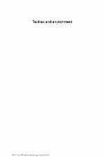 Textiles and environment