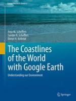 The coastlines of the world by Google Earth : understanding our environment