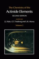 Chemistry of the Actinide Elements : Volume 2.