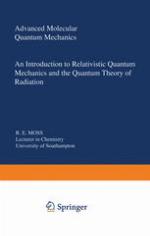 Advanced molecular quantum mechanics an introduction to relativistic quantum mechanics and the quantum theory of radiation