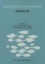 Rotifera IX Proceedings of the IXth International Rotifer Symposium, held in Khon Kaen, Thailand, 16-23 January 2000