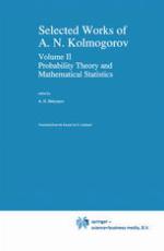 Selected Works of A. N. Kolmogorov : Volume II Probability Theory and Mathematical Statistics