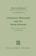 Literature, philosophy, and the social sciences : essays in existentialism and phenomenology