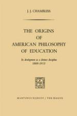 Origins of American Philosophy of Education Its Development as a Distinct Discipline, 1808-1913
