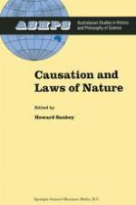 Causation and Laws of Nature.