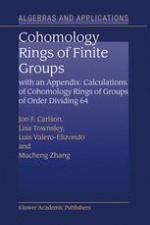 Cohomology Rings of Finite Groups.
