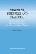 Argument, Inference and Dialectic : Collected Papers on Informal Logic with an Introduction by Hans V. Hansen