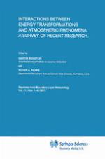 Interactions Between Energy Transformations and Atmospheric Phenomena. a Survey of Recent Research