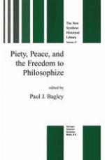 Piety, peace, and the freedom to philosophize