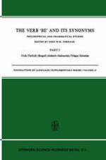 The Verb 'Be' and its Synonyms : Philosophical and Grammatical Studies