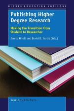 Publishing Higher Degree Research