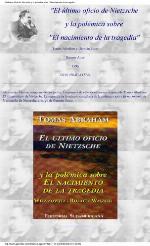Ultimo Oficio De Nietzsche (Ensayo)