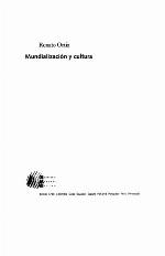 Mundialización y Cultura