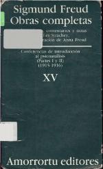 Obras completas. Vol 15. Conferencias de introducción al psicoanálisis 1-2 1915-16