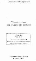 Terminos Claves del Analisis del Discurso