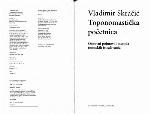 Toponomastička početnica : osnovni pojmovi i metoda terenskih istraživanja
