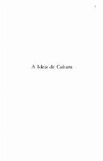 A Ideia de Cultura