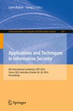 Applications and Techniques in Information Security 6th International Conference, ATIS 2016, Cairns, QLD, Australia, October 26-28, 2016, Proceedings