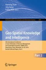Geo-spatial knowledge and intelligence : 4th International Conference on Geo-Informatics in Resource Management and Sustainable Ecosystem, GRMSE 2016, Hong Kong, China, November 18-20, 2016, Revised selected papers. Part II