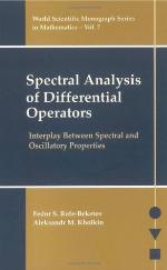 Spectral Analysis of Differential Operators