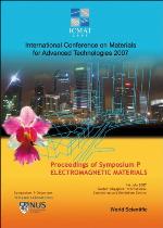 Electromagnetic materials proceedings of Symposium P : 1-6 July 2007, Suntec, Singapore