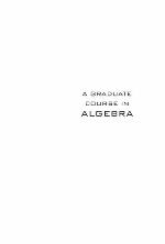 Graduate Course in Algebra, a - Volume 1