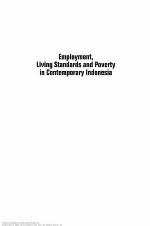 Employment, Living Standards and Poverty in Contemporary Indonesia