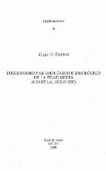 Diccionario paremiológico e ideológico de la edad media (Castilla, siglo XIII)
