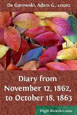 Diary from November 12, 1862, to October 18, 1863