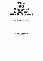 The 86 Biggest Lies on Wall Street
