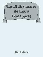 Le 18 Brumaire de Louis Bonaparte