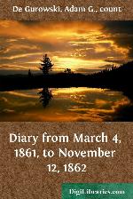 Diary from March 4, 1861, to November 12, 1862