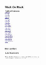 K D Wentworth Black On Black