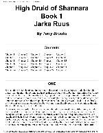 Terry Brooks - High Druid of Shannara Book 1 - Jarka Ruus